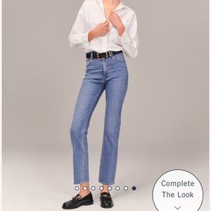 ABERCROMBIE & FITCH The Ankle Straight ultra high rise curve love